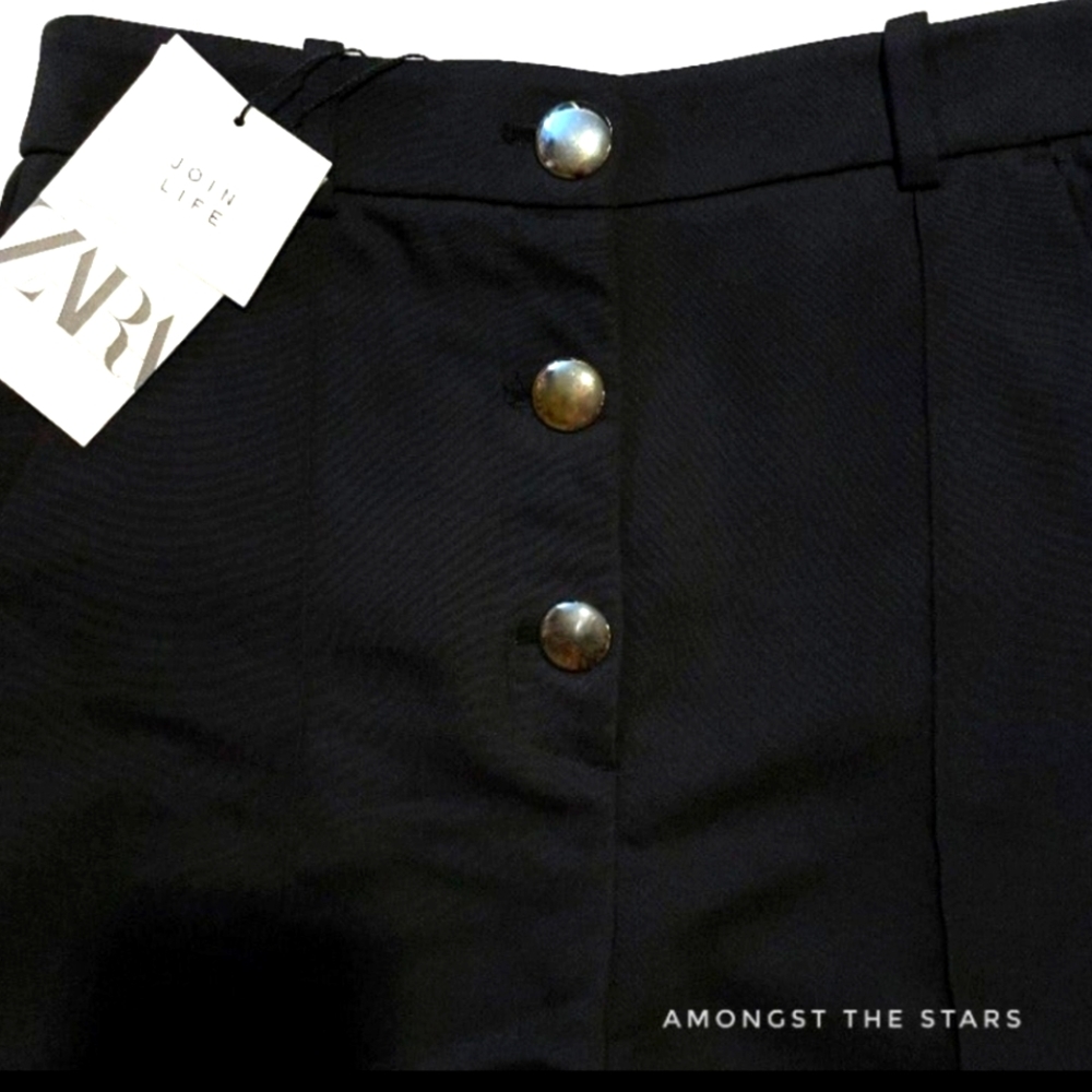 Women's Zara Black Shorts Medium - Picture 5 of 6